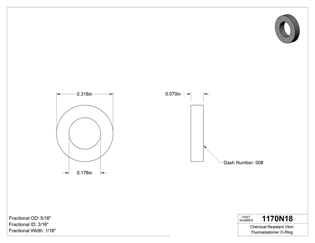 Technical drawing - 1170N18